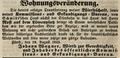 Zeitungsannonce von Johann Wagner, "Wirth <a class="mw-selflink selflink">zur Gerechtigkeit</a>", August 1843 <span class="smw-highlighter" data-type="8" data-state="inline" data-title="Hinweis" title="Lizenz: NoC-NC 1.0"><span class="smwtticon note"></span><span class="smwttcontent">Lizenz: NoC-NC 1.0</span></span>