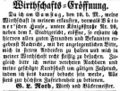 Zeitungsanzeige des Wirts G. L. Roth, September 1853 <span class="smw-highlighter" data-type="8" data-state="inline" data-title="Hinweis" title="Lizenz: NoC-NC 1.0"><span class="smwtticon note"></span><span class="smwttcontent">Lizenz: NoC-NC 1.0</span></span>