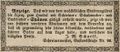 Werbeannonce des Schreinermeisters Johann Michael Scharff, Mai 1843 <span class="smw-highlighter" data-type="8" data-state="inline" data-title="Hinweis" title="Lizenz: NoC-NC 1.0"><span class="smwtticon note"></span><span class="smwttcontent">Lizenz: NoC-NC 1.0</span></span>