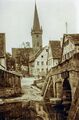 Regelsbacher Brücke - im Hintergrund die Kirche St. Johannis in Burgfarrnbach, ca. 1930 <span class="smw-highlighter" data-type="8" data-state="inline" data-title="Hinweis" title="Lizenz: CC BY-SA 4.0"><span class="smwtticon note"></span><span class="smwttcontent">Lizenz: CC BY-SA 4.0</span></span>