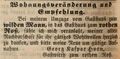 Zeitungsannonce von Georg Kaspar Horn, Gastwirth "<a class="mw-selflink selflink">zum rothen Roß</a>", September 1849 <span class="smw-highlighter" data-type="8" data-state="inline" data-title="Hinweis" title="Lizenz: NoC-NC 1.0"><span class="smwtticon note"></span><span class="smwttcontent">Lizenz: NoC-NC 1.0</span></span>