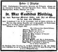 Todesanzeige von Max Wolfring, August1869 <span class="smw-highlighter" data-type="8" data-state="inline" data-title="Hinweis" title="Lizenz: NoC-NC 1.0"><span class="smwtticon note"></span><span class="smwttcontent">Lizenz: NoC-NC 1.0</span></span>