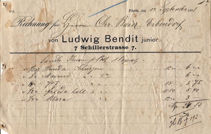 Datei:Rechnung Ludwig Bendit 1891.jpg