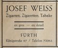 Werbeanzeige in einer Festschrift der kath. Gemeinde, 1927 <span class="smw-highlighter" data-type="8" data-state="inline" data-title="Hinweis" title="Lizenz: CC BY-SA 3.0"><span class="smwtticon note"></span><span class="smwttcontent">Lizenz: CC BY-SA 3.0</span></span>