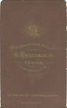 Rückseite einer Fotografie vor der Jahrhundertwende <span class="smw-highlighter" data-type="8" data-state="inline" data-title="Hinweis" title="Urheber: G. KriegbaumLizenz: CC BY-SA 3.0"><span class="smwtticon note"></span><span class="smwttcontent">Urheber: G. Kriegbaum<br><br>Lizenz: CC BY-SA 3.0</span></span>