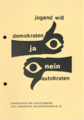 Flyer Frontseite zur Bundestagswahl 1969. <span class="smw-highlighter" data-type="8" data-state="inline" data-title="Hinweis" title="Urheber: Stadtjugendring FürthLizenz: CC BY-SA 3.0"><span class="smwtticon note"></span><span class="smwttcontent">Urheber: <!--LINK'" 0:35--><br><br>Lizenz: CC BY-SA 3.0</span></span>