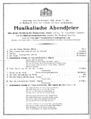 Festprogramm der musikal. Abendfeier am <!--LINK'" 0:11--> <a class="mw-selflink selflink">1926</a> zur 100-Jahrfeier der Auferstehungskirche <span class="smw-highlighter" data-type="8" data-state="inline" data-title="Hinweis" title="Lizenz: CC BY-SA 3.0"><span class="smwtticon note"></span><span class="smwttcontent">Lizenz: CC BY-SA 3.0</span></span>