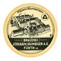 Bierdeckel der Brauerei Humbser in der Bäumenstraße - ebenfalls im Bild die Brauerei Geismann, ca. ... <span class="smw-highlighter" data-type="8" data-state="inline" data-title="Hinweis" title="Bierdeckel der Brauerei Humbser in der Bäumenstraße - ebenfalls im Bild die Brauerei Geismann, ca. 1960Urheber: unbekanntLizenz: CC BY-SA 3.0"><span class="smwtticon note"></span><span class="smwttcontent">Bierdeckel der Brauerei Humbser in der Bäumenstraße - ebenfalls im Bild die Brauerei Geismann, ca. 1960<br>Urheber: unbekannt<br><br>Lizenz: CC BY-SA 3.0</span></span>