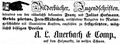 Werbeannonce von <!--LINK'" 0:4-->, November 1854 <span class="smw-highlighter" data-type="8" data-state="inline" data-title="Hinweis" title="Lizenz: NoC-NC 1.0"><span class="smwtticon note"></span><span class="smwttcontent">Lizenz: NoC-NC 1.0</span></span>