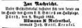 Zeitungsanzeige Ullmann & Rosenthal, August 1853 <span class="smw-highlighter" data-type="8" data-state="inline" data-title="Hinweis" title="Lizenz: NoC-NC 1.0"><span class="smwtticon note"></span><span class="smwttcontent">Lizenz: NoC-NC 1.0</span></span>