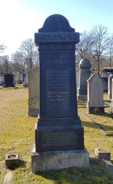 Datei:Adolf Lehmann, Grabstein.jpg