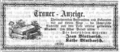 Traueranzeige zum Tod von Johann Blutharsch jun., Oktober 1866 <span class="smw-highlighter" data-type="8" data-state="inline" data-title="Hinweis" title="Lizenz: NoC-NC 1.0"><span class="smwtticon note"></span><span class="smwttcontent">Lizenz: NoC-NC 1.0</span></span>