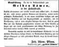 <i>Gelber Löwe</i> von J.T. Pfann übernommen, Fürther Tagblatt 3.10.1856 <span class="smw-highlighter" data-type="8" data-state="inline" data-title="Hinweis" title="Urheber: Fürther TagblattLizenz: CC BY-SA 3.0"><span class="smwtticon note"></span><span class="smwttcontent">Urheber: <!--LINK'" 0:55--><br><br>Lizenz: CC BY-SA 3.0</span></span>
