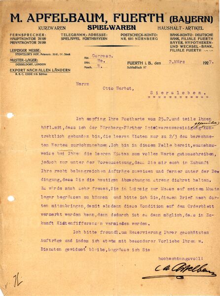 Datei:BK M Apfelbaum 1927.jpg