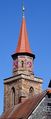 Turm von St. Michael, im Vordergrund <!--LINK'" 0:89--> im Mai 2020 <span class="smw-highlighter" data-type="8" data-state="inline" data-title="Hinweis" title="Urheber: Norbert PietschLizenz: CC BY-SA 3.0"><span class="smwtticon note"></span><span class="smwttcontent">Urheber: Norbert Pietsch<br><br>Lizenz: CC BY-SA 3.0</span></span>