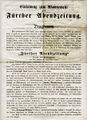 Vorankündigung für das Erscheinen einer neuen Zeitung, der Fürther Abendzeitung, 1864 <span class="smw-highlighter" data-type="8" data-state="inline" data-title="Hinweis" title="Lizenz: CC BY-SA 3.0"><span class="smwtticon note"></span><span class="smwttcontent">Lizenz: CC BY-SA 3.0</span></span>