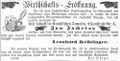 Wirtschaftseröffnung "Zum Fuchsbau", September 1866 <span class="smw-highlighter" data-type="8" data-state="inline" data-title="Hinweis" title="Lizenz: NoC-NC 1.0"><span class="smwtticon note"></span><span class="smwttcontent">Lizenz: NoC-NC 1.0</span></span>