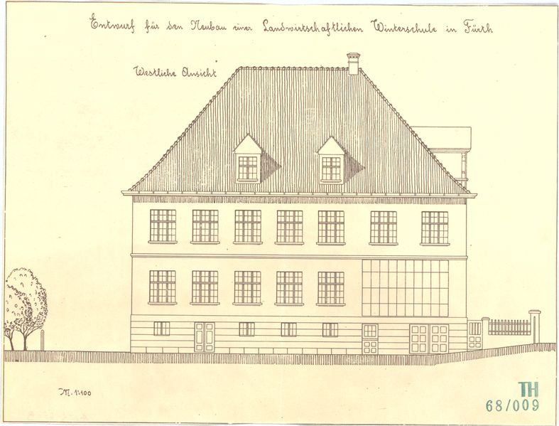 Datei:Landwirtschaftsschule EntwurfWestseite.jpeg