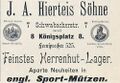 Werbeannonce "J. A. Hierteis Söhne", Juli 1898 <span class="smw-highlighter" data-type="8" data-state="inline" data-title="Hinweis" title="Lizenz: NoC-NC 1.0"><span class="smwtticon note"></span><span class="smwttcontent">Lizenz: NoC-NC 1.0</span></span>