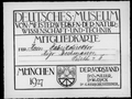 Mitgliedskarte Deutsches Museum, Hugo Bechmann, 1927 <span class="smw-highlighter" data-type="8" data-state="inline" data-title="Hinweis" title="Urheber: Deutsches MuseumLizenz: CC BY-NC-SA 4.0"><span class="smwtticon note"></span><span class="smwttcontent">Urheber: Deutsches Museum<br><br>Lizenz: CC BY-NC-SA 4.0</span></span>