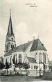 Kirche St. Paul in der Südstadt, gel. Nov 1918 <span class="smw-highlighter" data-type="8" data-state="inline" data-title="Hinweis" title="Urheber: unbekanntLizenz: CC BY-SA 4.0"><span class="smwtticon note"></span><span class="smwttcontent">Urheber: unbekannt<br><br>Lizenz: CC BY-SA 4.0</span></span>