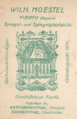 Besuchs-Anzeige Wilhelm Moestel, gel. 1909 <span class="smw-highlighter" data-type="8" data-state="inline" data-title="Hinweis" title="Urheber: Wilhelm MoestelLizenz: CC BY-SA 3.0"><span class="smwtticon note"></span><span class="smwttcontent">Urheber: <a class="mw-selflink selflink">Wilhelm Moestel</a><br><br>Lizenz: CC BY-SA 3.0</span></span>