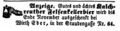 Anzeige Wirth Eder, Ftgbl. 3. Oktober 1851 <span class="smw-highlighter" data-type="8" data-state="inline" data-title="Hinweis" title="Urheber: Fürther TagblattLizenz: CC BY-SA 3.0"><span class="smwtticon note"></span><span class="smwttcontent">Urheber: <!--LINK'" 0:9--><br><br>Lizenz: CC BY-SA 3.0</span></span>