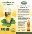 Einladung zum Comeback des Jahres - Wiedereinführung des <!--LINK'" 0:63--> im <!--LINK'" 0:64--> am ... <span class="smw-highlighter" data-type="8" data-state="inline" data-title="Hinweis" title="Einladung zum Comeback des Jahres - Wiedereinführung des Grüner-Biers im Grüner-Keller am 29. September 2011Urheber: Brauerei GrünerLizenz: CC BY-SA 3.0"><span class="smwtticon note"></span><span class="smwttcontent">Einladung zum Comeback des Jahres - Wiedereinführung des <!--LINK'" 0:65--> im <!--LINK'" 0:66--> am <!--LINK'" 0:67--> <!--LINK'" 0:68--><br>Urheber: <a class="mw-selflink selflink">Brauerei Grüner</a><br><br>Lizenz: CC BY-SA 3.0</span></span>