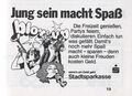 Werbung der Sparkasse Fürth in der Schülerzeitung <!--LINK'" 0:48--> Nr. 2 1978 <span class="smw-highlighter" data-type="8" data-state="inline" data-title="Hinweis" title="Urheber: Sparkasse FürthLizenz: CC BY-SA 3.0"><span class="smwtticon note"></span><span class="smwttcontent">Urheber: <!--LINK'" 0:49--><br><br>Lizenz: CC BY-SA 3.0</span></span>
