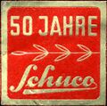 Ereignismarke 50 Jahre Schuco <span class="smw-highlighter" data-type="8" data-state="inline" data-title="Hinweis" title="Lizenz: CC BY-SA 3.0"><span class="smwtticon note"></span><span class="smwttcontent">Lizenz: CC BY-SA 3.0</span></span>