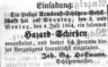 Schützenmeister der Armbrust-Schützen-Gesellschaft, Johann Georg Hoffmann, Juli 1864 <span class="smw-highlighter" data-type="8" data-state="inline" data-title="Hinweis" title="Lizenz: NoC-NC 1.0"><span class="smwtticon note"></span><span class="smwttcontent">Lizenz: NoC-NC 1.0</span></span>