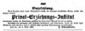 Anzeige für Privat-Erziehungs-Institut, Fürther Tagblatt 3.4.1852 <span class="smw-highlighter" data-type="8" data-state="inline" data-title="Hinweis" title="Urheber: Fürther TagblattLizenz: CC BY-SA 3.0"><span class="smwtticon note"></span><span class="smwttcontent">Urheber: <!--LINK'" 0:32--><br><br>Lizenz: CC BY-SA 3.0</span></span>