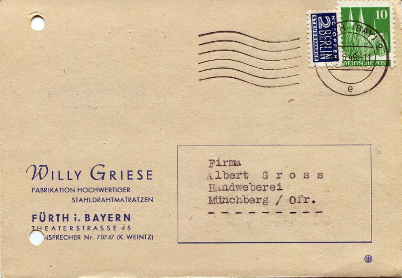 Datei:Willy Griese Matratzen 1949.jpg