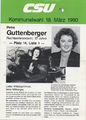 Flyer zur Kommunalwahl 1990 mit Petra Guttenberger (CSU) <span class="smw-highlighter" data-type="8" data-state="inline" data-title="Hinweis" title="Urheber: CSU FürthLizenz: CC BY-SA 3.0"><span class="smwtticon note"></span><span class="smwttcontent">Urheber: CSU Fürth<br><br>Lizenz: CC BY-SA 3.0</span></span>