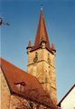 Die <a class="mw-selflink selflink">Kirche St. Johannis</a> in Burgfarrnbach im Febr. 1984 <span class="smw-highlighter" data-type="8" data-state="inline" data-title="Hinweis" title="Urheber: Klaus-Peter SchaackLizenz: CC BY-SA 3.0"><span class="smwtticon note"></span><span class="smwttcontent">Urheber: <!--LINK'" 0:41--><br><br>Lizenz: CC BY-SA 3.0</span></span>