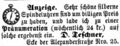 Zeitungsanzeige des Uhrmachers <!--LINK'" 0:35-->, November 1861 <span class="smw-highlighter" data-type="8" data-state="inline" data-title="Hinweis" title="Lizenz: NoC-NC 1.0"><span class="smwtticon note"></span><span class="smwttcontent">Lizenz: NoC-NC 1.0</span></span>