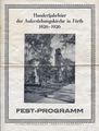 Hundertjahrfeier der Auferstehungskirche in Fürth 1826 - 1926 - Festprogramm, Seite 1 <span class="smw-highlighter" data-type="8" data-state="inline" data-title="Hinweis" title="Urheber: Georg KrehnLizenz: CC BY-SA 3.0"><span class="smwtticon note"></span><span class="smwttcontent">Urheber: <!--LINK'" 0:8--><br><br><br>Lizenz: CC BY-SA 3.0</span></span>