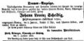 Traueranzeige für Johann Lorenz Scheidig, Januar 1863 <span class="smw-highlighter" data-type="8" data-state="inline" data-title="Hinweis" title="Lizenz: NoC-NC 1.0"><span class="smwtticon note"></span><span class="smwttcontent">Lizenz: NoC-NC 1.0</span></span>