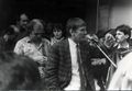 Otto Schilly in Fürth im Wahlkampf zur Bundestagswahl 1990 im Sept. 1989 <span class="smw-highlighter" data-type="8" data-state="inline" data-title="Hinweis" title="Urheber: Helmut GrasheyLizenz: CC BY-SA 3.0"><span class="smwtticon note"></span><span class="smwttcontent">Urheber: Helmut Grashey<br><br>Lizenz: CC BY-SA 3.0</span></span>
