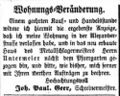 Neu erbautes Haus des Metallschlägermeisters Untermeier, Mai 1856 <span class="smw-highlighter" data-type="8" data-state="inline" data-title="Hinweis" title="Lizenz: NoC-NC 1.0"><span class="smwtticon note"></span><span class="smwttcontent">Lizenz: NoC-NC 1.0</span></span>