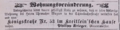 Wohnungsveränderung des Maurermeisters Krieger, Mai 1876 <span class="smw-highlighter" data-type="8" data-state="inline" data-title="Hinweis" title="Lizenz: NoC-NC 1.0"><span class="smwtticon note"></span><span class="smwttcontent">Lizenz: NoC-NC 1.0</span></span>