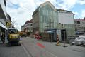 Blick von der <a class="mw-selflink selflink">Hallstraße</a> Richtung Stadttheater, rechts Eckhaus und Häuserzeile in der <!--LINK'" 0:45--> vor ... <span class="smw-highlighter" data-type="8" data-state="inline" data-title="Hinweis" title="Blick von der Hallstraße Richtung Stadttheater, rechts Eckhaus und Häuserzeile in der Moststraße vor der Neuen Mitte Baumaßnahmen. Aufnahme von 2014Urheber: Norbert PietschLizenz: CC BY-SA 3.0"><span class="smwtticon note"></span><span class="smwttcontent">Blick von der <a class="mw-selflink selflink">Hallstraße</a> Richtung Stadttheater, rechts Eckhaus und Häuserzeile in der <!--LINK'" 0:46--> vor der <!--LINK'" 0:47--> Baumaßnahmen. Aufnahme von 2014<br>Urheber: Norbert Pietsch<br><br>Lizenz: CC BY-SA 3.0</span></span>
