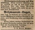 Zeitungsanzeige des Kürschners <!--LINK'" 0:19-->, September 1848 <span class="smw-highlighter" data-type="8" data-state="inline" data-title="Hinweis" title="Lizenz: NoC-NC 1.0"><span class="smwtticon note"></span><span class="smwttcontent">Lizenz: NoC-NC 1.0</span></span>