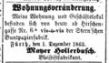 neue Geschäftsadresse M. Hollerbusch, 1862 <span class="smw-highlighter" data-type="8" data-state="inline" data-title="Hinweis" title="Lizenz: CC BY-SA 3.0"><span class="smwtticon note"></span><span class="smwttcontent">Lizenz: CC BY-SA 3.0</span></span>