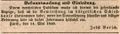 Zeitungsannonce von Jobst Borsch, Wirt im Schießhaus, 1840 <span class="smw-highlighter" data-type="8" data-state="inline" data-title="Hinweis" title="Lizenz: NoC-NC 1.0"><span class="smwtticon note"></span><span class="smwttcontent">Lizenz: NoC-NC 1.0</span></span>