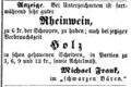 Anzeige Michael Frank, Fürther Tagblatt 30. September 1866 <span class="smw-highlighter" data-type="8" data-state="inline" data-title="Hinweis" title="Urheber: Fürther TagblattLizenz: CC BY-SA 3.0"><span class="smwtticon note"></span><span class="smwttcontent">Urheber: <!--LINK'" 0:8--><br><br>Lizenz: CC BY-SA 3.0</span></span>